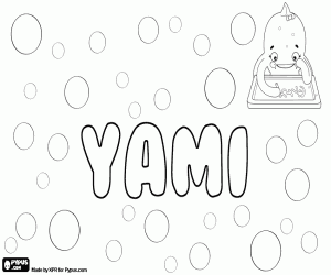 Yami, name with various origins coloring page