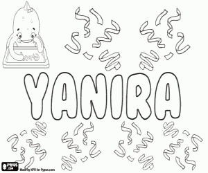 Yanira, variant of Ianira coloring page