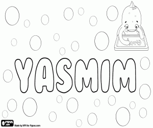 Yasmim, variant of Yasmeen coloring page