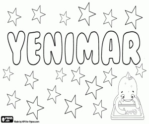 Yenimar, name for girl coloring page