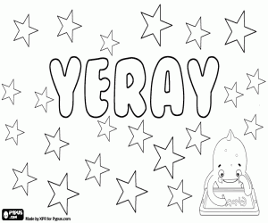 Yeray, Canarian name coloring page