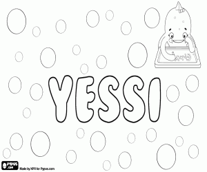 Yessi, variant of Yessica coloring page