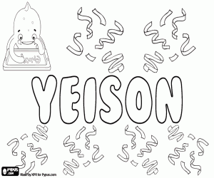 Yeyson, variant of Jayson coloring page
