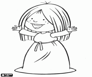 Ylvi, a friend of Vicky the Viking coloring page