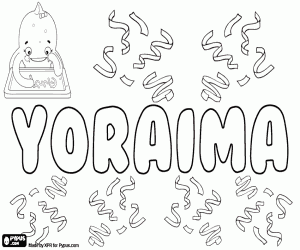 Yoraima, variant of Yuraima coloring page