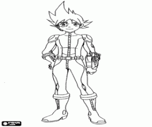 The young Brett from TeamGalaxy coloring page