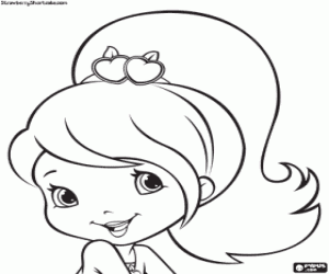 The young girl Plum Pudding coloring page