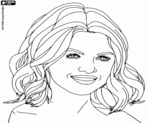 The young singer Violetta coloring page