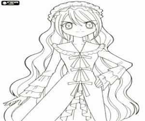 Yuri from Mermaid Melody coloring page