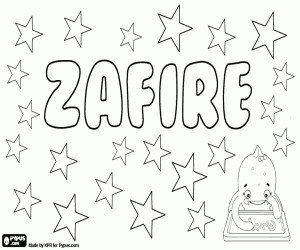 Zafire, variant of Zafira coloring page