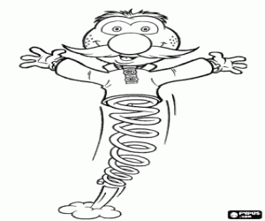 Zebedee, character of Dougal coloring page