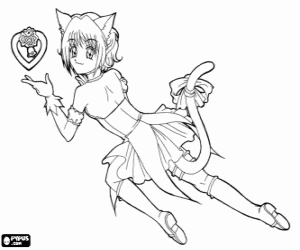 Zoey Hanson, leader of the Mew Mew coloring page