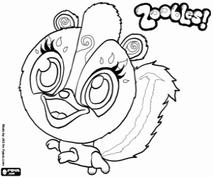 Zooble squirrel, PineGrove coloring page