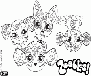 Zoobles, Spring to Life coloring page
