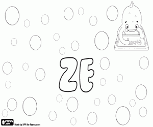 Zé, portuguese diminutive coloring page