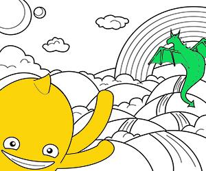 Fantasy coloring pages