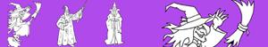 Witches and Wizards coloring pages