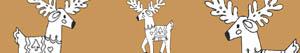 Santa Claus's reindeers coloring pages