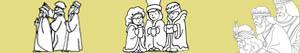 Three Kings or Three Wise Men coloring pages