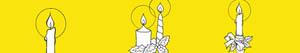 Christmas candles coloring pages