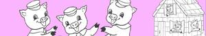Three Little Pigs coloring pages