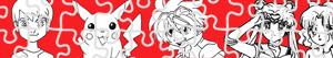 Anime - Manga puzzles coloring pages