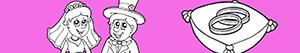 Wedding day coloring pages