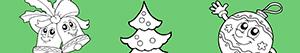 Decorate the Christmas Tree coloring pages