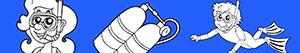 Diving coloring pages