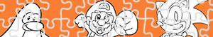 Video Games Puzzles coloring pages