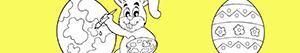 Easter eggs coloring pages
