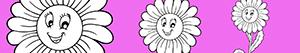 Flower coloring pages