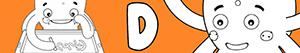 Boy names with D coloring pages