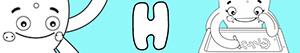 Girl names with H coloring pages