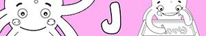 Girl names with J coloring pages