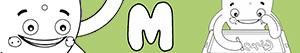 Boy names with M coloring pages