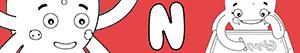 Girl names with N coloring pages