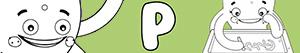 Girl names with P coloring pages