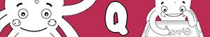 Boy names with Q coloring pages
