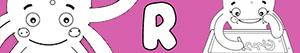 Girl names with R coloring pages