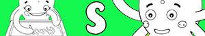 Girl names with S coloring pages
