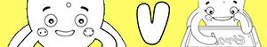 Girl names with V coloring pages