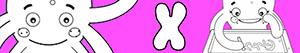 Girl names with X coloring pages