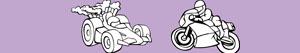 Motor sports coloring pages