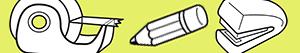 Office supplies coloring pages