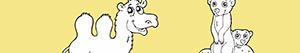 Desert animals coloring pages