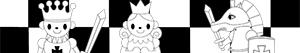 Chess coloring pages