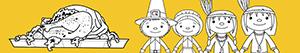 Thanksgiving day coloring pages