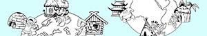 Around the World coloring pages