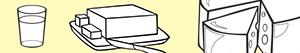 Dairy products coloring pages